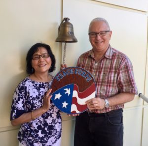David and Champa Jarmul celebrate the completion of the two years of Peace Corps service in Moldova.
